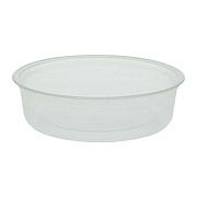 Fabri-Kal Microwavable Deli Containers, 6 oz, 4.6" Diameter x 1.3" h, Clear, Plastic, 500/Carton (PK6SC)