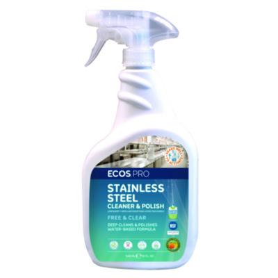 ECOS PRO Stainless Steel Cleaner and Polish, 32 oz Spray (PL93306)