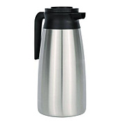 BUNN Thermal Vacuum Pitcher, 64 oz, Stainless Steel/Black (VACPIT19)