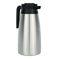 BUNN Thermal Vacuum Pitcher, 64 oz, Stainless Steel/Black (VACPIT19)
