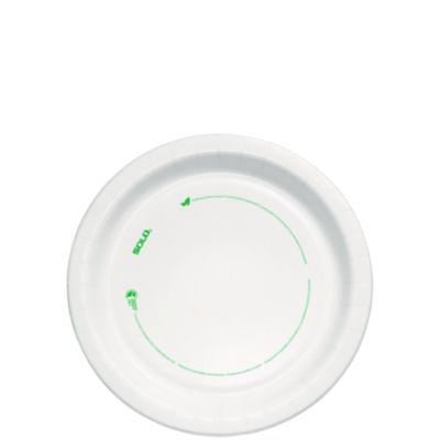 SOLO Compostable Paper Dinnerware, ProPlanet Seal, Plate, 9" dia, White, 250/Carton (OFMP9PLANET)