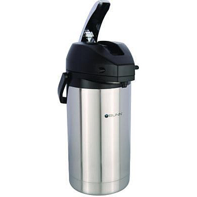 BUNN Lever Action Airpot, 101 oz, Stainless Steel/Black (AIRPOT30)
