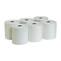 Georgia Pacific Professional Pacific Blue Basic Recycled Paper Towel Roll, 1-Ply, 7.88" x 800 ft, White, 6 Rolls/Carton (26601)