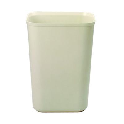 Rubbermaid Commercial Fiberglass Wastebasket, 10 gal, Fiberglass, Beige (254400BG)