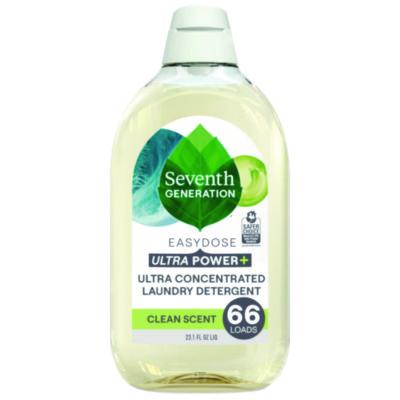 Seventh Generation Ultra Power + Laundry Detergent, Clean, 23.1 oz Bottle, 6/Carton (68644243)