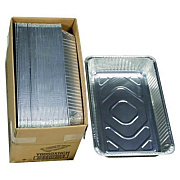 Pactiv Evergreen Aluminum Steam Table Pan, Full-Size Deep Heavy Duty, 3.37" Deep, 19.6 x 11.6, 40/Carton (Y6050XHCH)