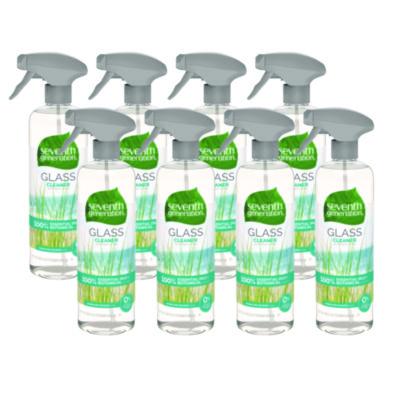 Seventh Generation Natural Glass and Surface Cleaner, Sparkling Seaside, 23 oz Trigger Spray Bottle, 8/Carton (44712CT)