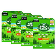 Green Mountain Coffee Breakfast Blend Decaf Coffee K-Cups, 96/Carton (7522CT)