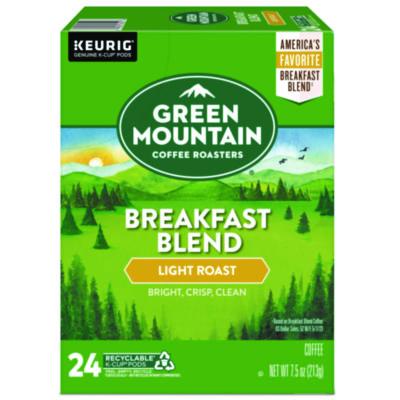 Green Mountain Coffee Breakfast Blend Coffee K-Cup Pods, 24/Box (6520)