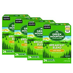 Green Mountain Coffee Breakfast Blend Coffee K-Cup Pods, 96/Carton (6520CT)