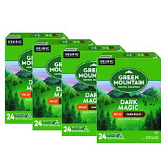 Green Mountain Coffee Dark Magic Decaf Extra Bold Coffee K-Cups, 96/Carton (4067CT)