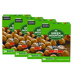 Green Mountain Coffee Hazelnut Decaf Coffee K-Cups, 96/Carton (7792CT)