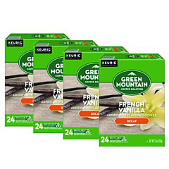 Green Mountain Coffee French Vanilla Decaf Coffee K-Cups, 96/Carton (7732CT)