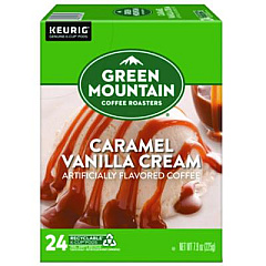 Green Mountain Coffee Caramel Vanilla Cream Coffee K-Cups, 24/Box (6700)