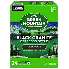 Green Mountain Coffee Black Granite Espresso Style K-Cups, 24/Box (9530)