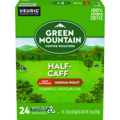 Green Mountain Coffee Half-Caff Coffee K-Cups, 24/Box (6999)
