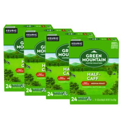 Green Mountain Coffee Half-Caff Coffee K-Cups, 96/Carton (6999CT)
