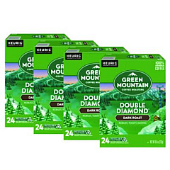 Green Mountain Coffee Double Black Diamond Extra Bold Coffee K-Cups, 96/Carton (4066CT)
