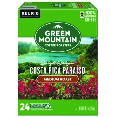 Green Mountain Coffee K-Cup Pods Costa Rica Paraiso, 24/Box (8087)