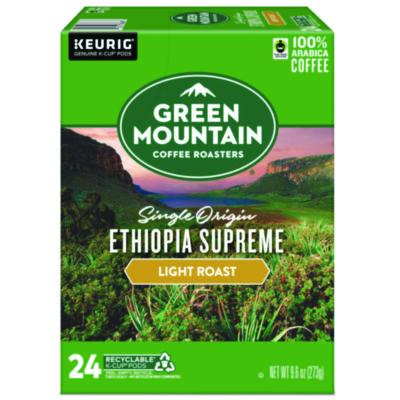 Green Mountain Coffee Ethiopian Supreme K-Cups, 24/Box (8488)