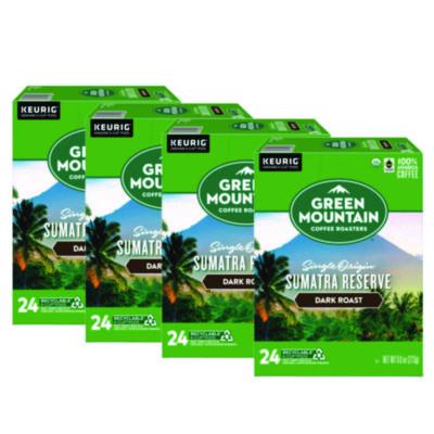 Green Mountain Coffee Fair Trade Organic Sumatran Extra Bold Coffee K-Cups, 96/Carton (4060CT)