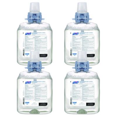 PURELL Food Processing HEALTHY SOAP 0.5% PCMX Antimicrobial E2 Foam Handwash, For CS4 Dispensers, Fragrance-Free, 1,250 mL, 4/Carton (513204)