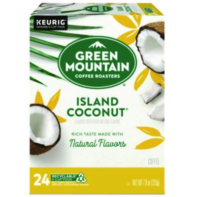 Green Mountain Coffee Island Coconut Coffee K-Cup Pods, 24/Box (6720)