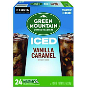 Green Mountain Coffee Vanilla Caramel Brew Over Ice Coffee K-Cups, 24/Box (9028)