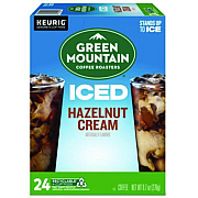 Green Mountain Coffee Hazelnut Cream Brew Over Ice Coffee K-Cups, 24/Box (9029)