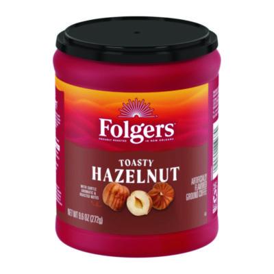 Folgers Toasty Hazelnut Ground Coffee, 9.6 oz Can (SMU11037)