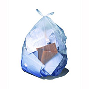 Heritage Low Density Can Liners, 56 gal, 1.5 mil, 43 x 47 Clear, Flat Pack, 100/Carton (H8647AC)