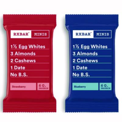 RXBAR Minis Protein Bars Variety Pack, Blueberry/Strawberry, 0.9 oz Bar, 8/Box (KEE00737)
