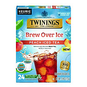 TWININGS Brew Over Ice K-Cups, Peach, 24/Box (TNA23196)