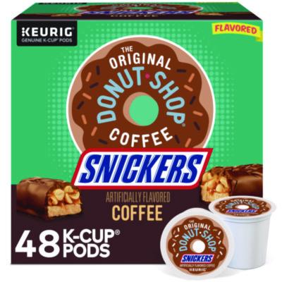 The Original Donut Shop SNICKERS Flavored Coffee K-Cups, 48/Box (5000373541)