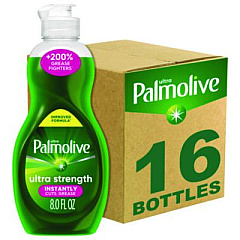 Ultra Palmolive Dishwashing Liquid, Fresh Scent, 8 oz. Bottle, 16/Carton (61047169)