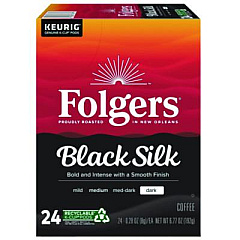 Folgers Gourmet Selections Black Silk Coffee K-Cups, 24/Box (6662)