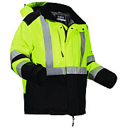 ergodyne GloWear Class 3 Hi-Vis Winter Jacket with AmpliFIRE Heat Reflective Lining, X-Large, Lime (25725)