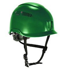 ergodyne Skullerz 8977 Class C Safety Helmet with Adjustable Venting, 6-Point Ratchet Suspension, Green (60267)