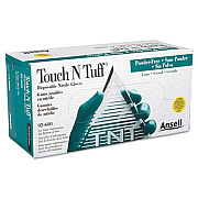 AnsellPro Touch N Tuff Nitrile Gloves, Teal, Size 8 1/2 - 9, 100/Box (92600859)
