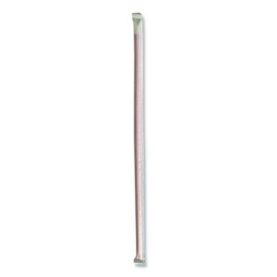 Boardwalk Wrapped Giant Straws, 10.25", Polypropylene, Red, 300/Pack, 4 Packs/Carton (GST1025RD)