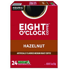 Eight O'Clock Hazelnut Coffee K-Cups, 24/Box (6406)