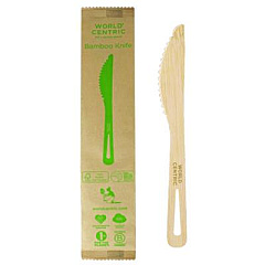 World Centric Bamboo Cutlery, Knife, Paper, Natural, 750/Carton (KNBBI)