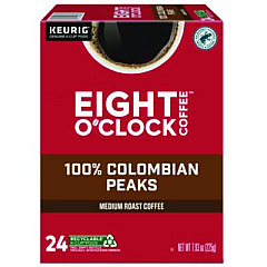 Eight O'Clock Colombian Peaks Coffee K-Cups (6407)