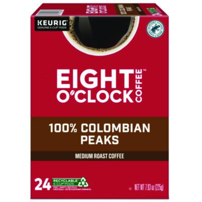 Eight O'Clock Colombian Peaks Coffee K-Cups (6407)
