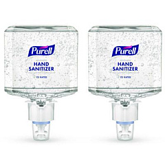 PURELL Food Processing Advanced Hand Sanitizer E3 Gel, 1,200 mL Bottle, Fragrance-Free, For ES6 Dispensers, 2/Carton (646102)
