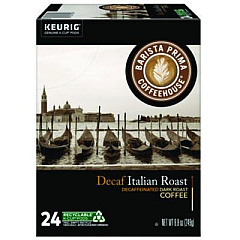 Barista Prima Coffeehouse Decaf Italian Roast Coffee K-Cups, 24/Box (8506)