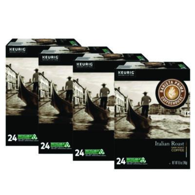 Barista Prima Coffeehouse Italian Roast K-Cups Coffee Pack, 24/Box, 4 Box/Carton (8500CT)