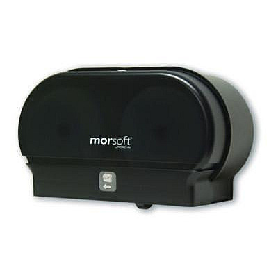 Morcon Tissue Morsoft Small Core Tissue Dispenser, 11.86 x 5.48 x 7.32, Black Translucent (M1005)