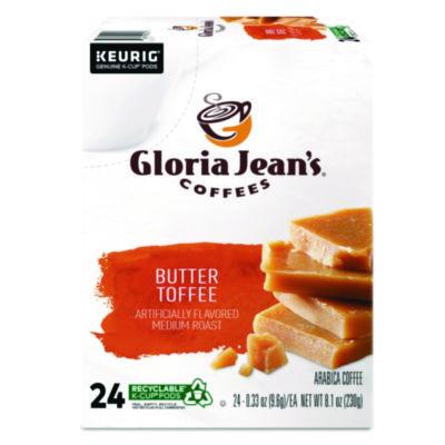 Gloria Jean's Butter Toffee Coffee K-Cups, 24/Box (60051012)