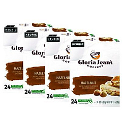 Gloria Jean's Hazelnut Coffee K-Cups, 96/Carton (60051052CT)